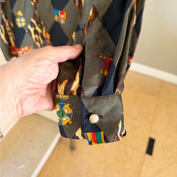 Vintage Escada 90’s Shirt with Leopard Argyle Print - Picture 8 of 14